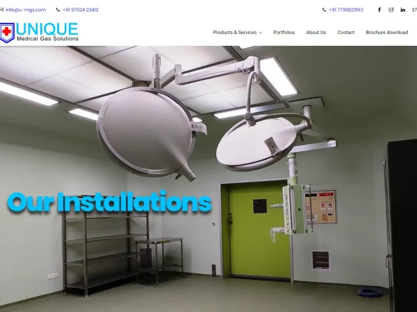 Unique Medical Gas Solutions Home Page